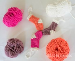 crochet mini stockings